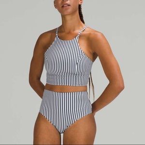 COPY - Lululemon Seersucker High-Neck Long-Line Swim Top *C/D Cups